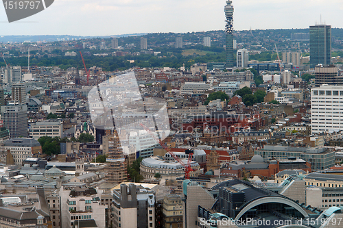 Image of aerial view of London City