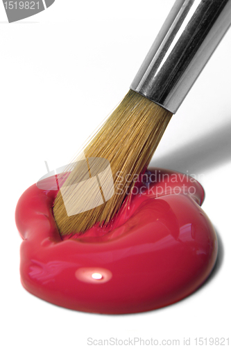 Image of paint and brush tip