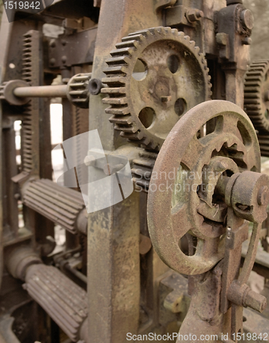 Image of rusty machine detail