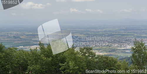 Image of aerial view around Haut-Koenigsbourg Castle