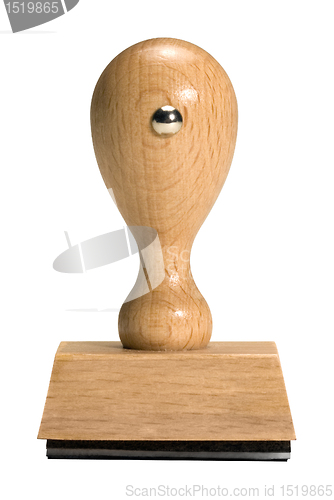 Image of wooden rubber stamp