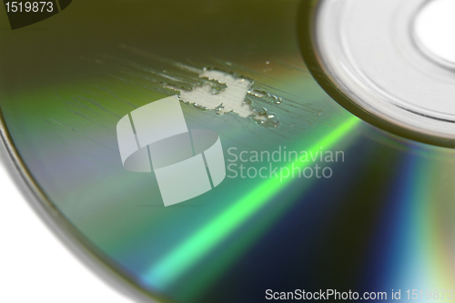 Image of multi scratched CD surface