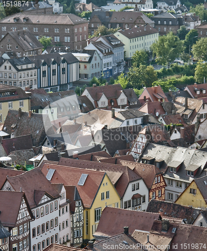 Image of Wertheim aerial view at summer time
