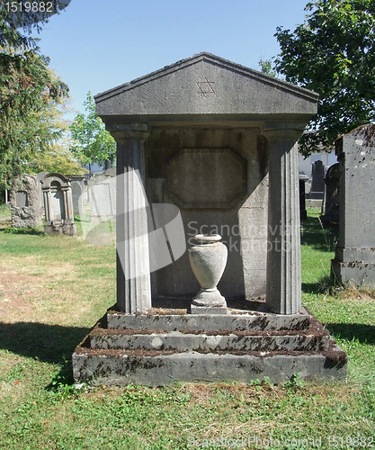 Image of jewish graveyard at summer time