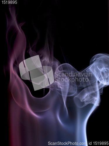 Image of colorful smoke detail