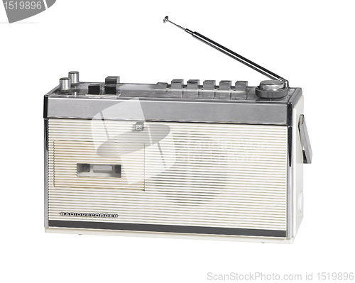 Image of nostalgic white radio