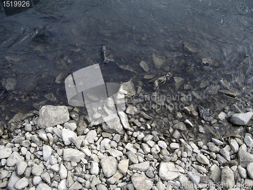 Image of water and stones riverside