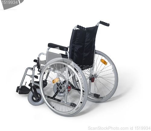 Image of wheelchair in white back