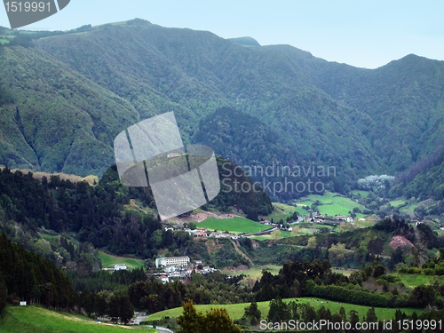 Image of rocky panoramic view at the Azores