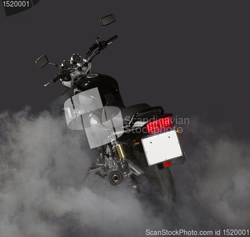 Image of motorcycle burnout