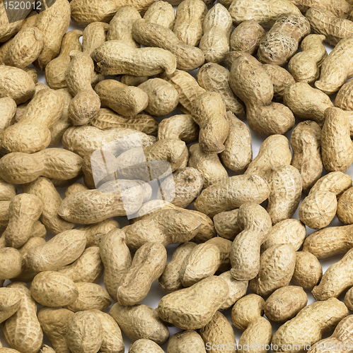 Image of unpeeled peanuts