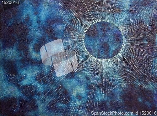 Image of blue spacy coronal background