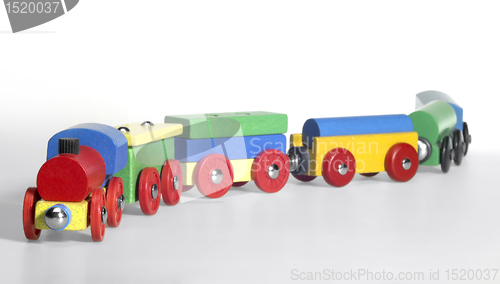 Image of wooden toy train