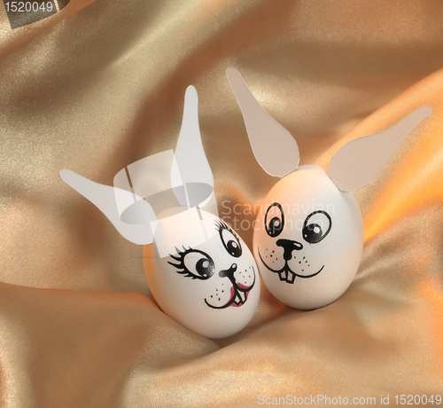 Image of easter bunny eggs