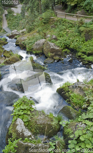 Image of idyllic Triberg Waterfalls