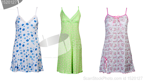 Image of A collage of three women's sleepwear