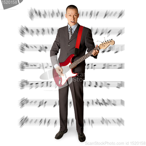 Image of punk man with the guitar