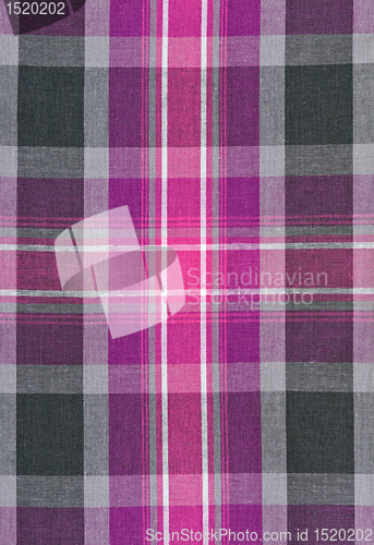 Image of red and gray plaid fabric