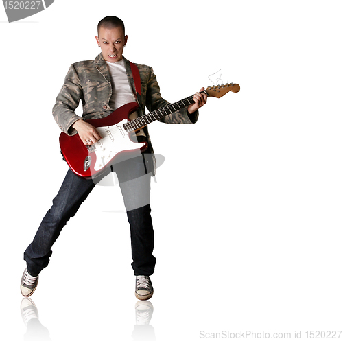 Image of punk man with the guitar