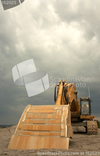 Image of Super heavy duty Excavator - front view