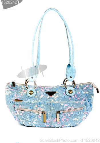 Image of blue handbag