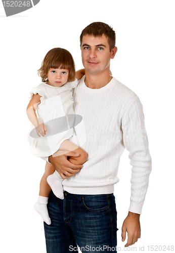 Image of Dad and daughter in the studio