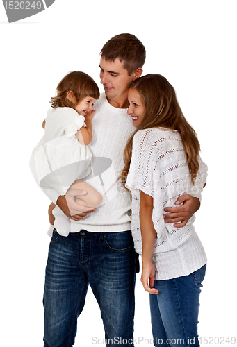 Image of happy family in the studio