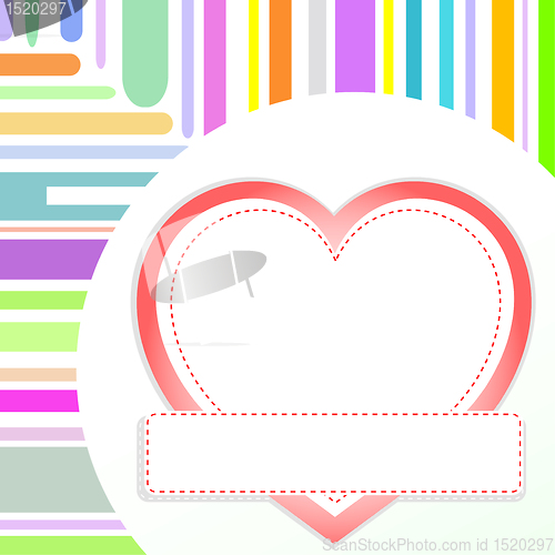 Image of vector valentine love heart romantic birthday background