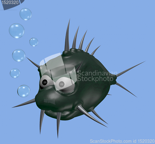 Image of prickles fish