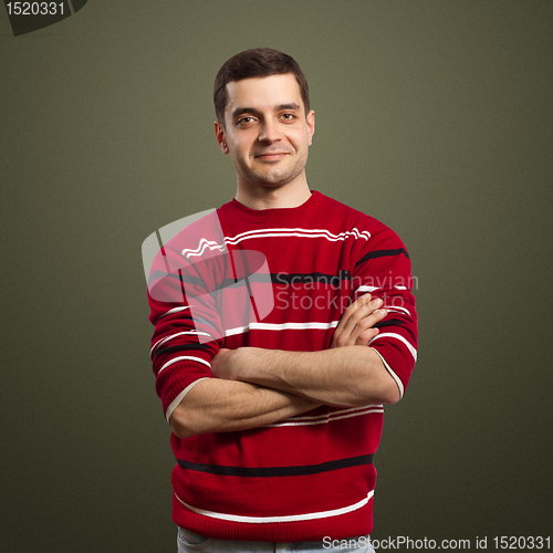 Image of young male smiles