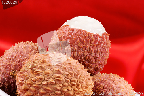 Image of Litchis (lychee) close-up