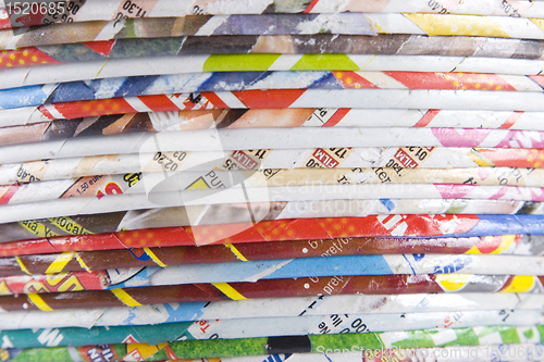 Image of stack of recycled rolle paper