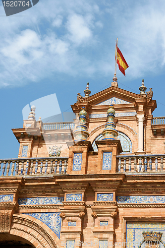 Image of Palacio Espanol, Plaza de Espana in Seville