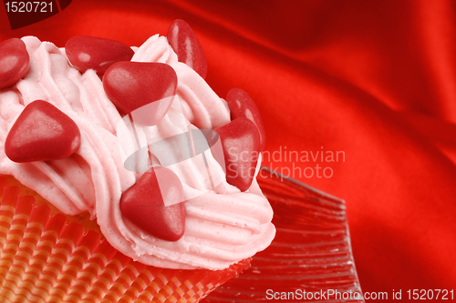 Image of Fancy Valentine's day cupcake