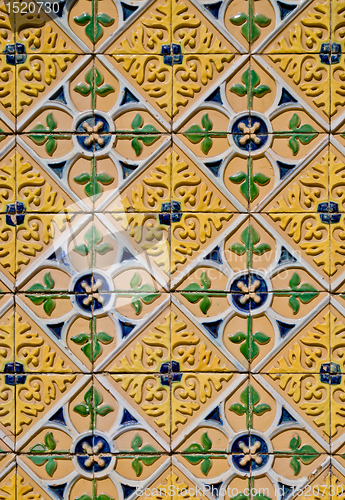 Image of Traditional Portuguese glazed tiles