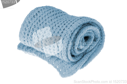 Image of Warm scarf in blue 