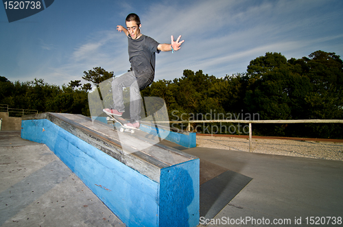 Image of Skateboarder on a grind