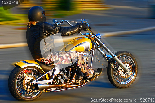 Image of Biker on the road