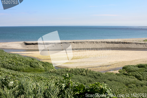 Image of Oceanic coast and river mouth 2