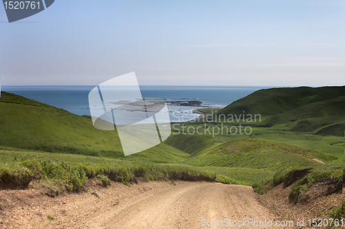 Image of View on ocean from mountain pass 2