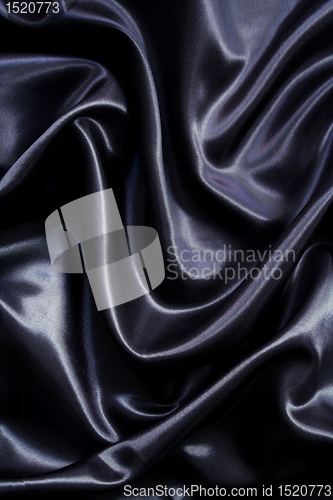 Image of Smooth elegant black silk can use as background 