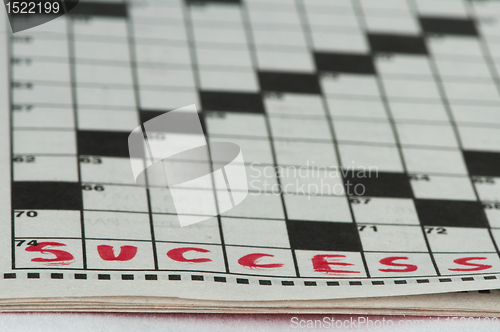 Image of Success text in crossword