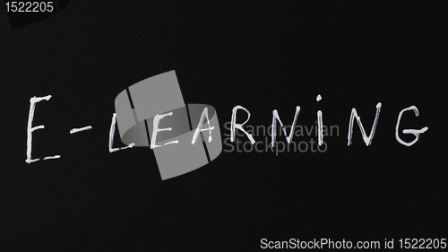 Image of E-learning text conception 