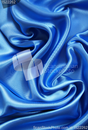 Image of Smooth elegant dark blue silk 