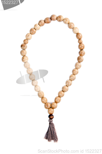 Image of Wooden beads isolated