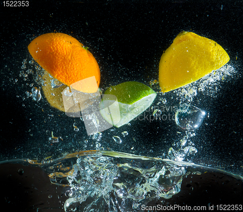 Image of fruit splash