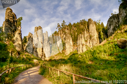 Image of Cesky raj sandstone cliffs, Czech Republic