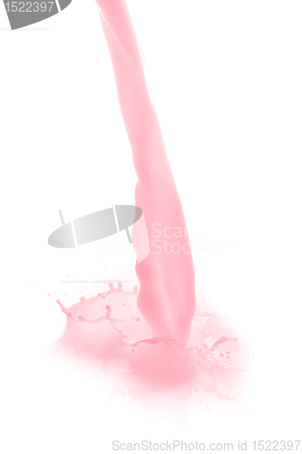 Image of strawberry milk splash