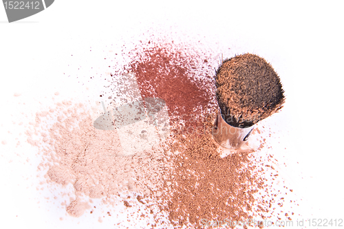 Image of makeup brush and powder