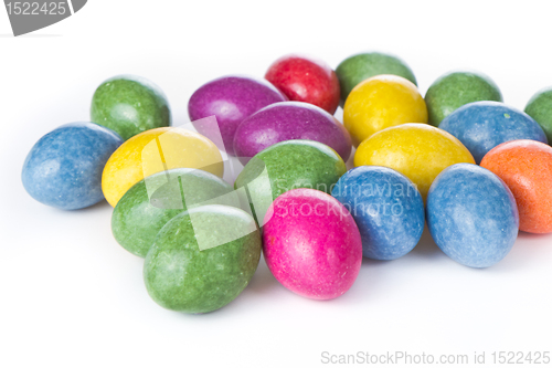 Image of easter eggs isolated